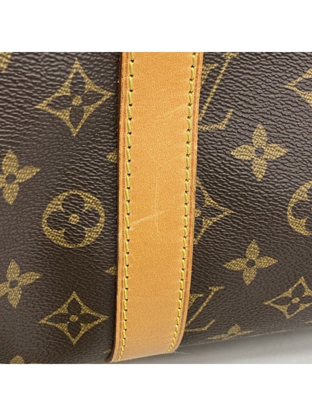 Louis Vuitton Boston Bag Monogram Keepall Bandouliere 55 Brown - Picture 6 of 10